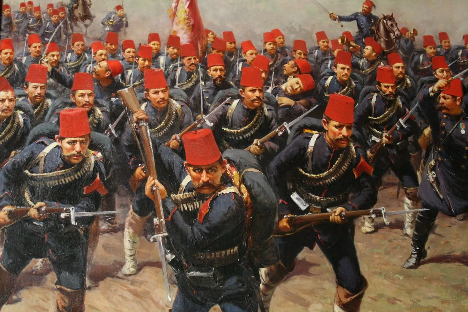 L'avanzata degli eserciti ottomani verso Atene dopo la vittoria della battaglia di Dömeke - dettaglio